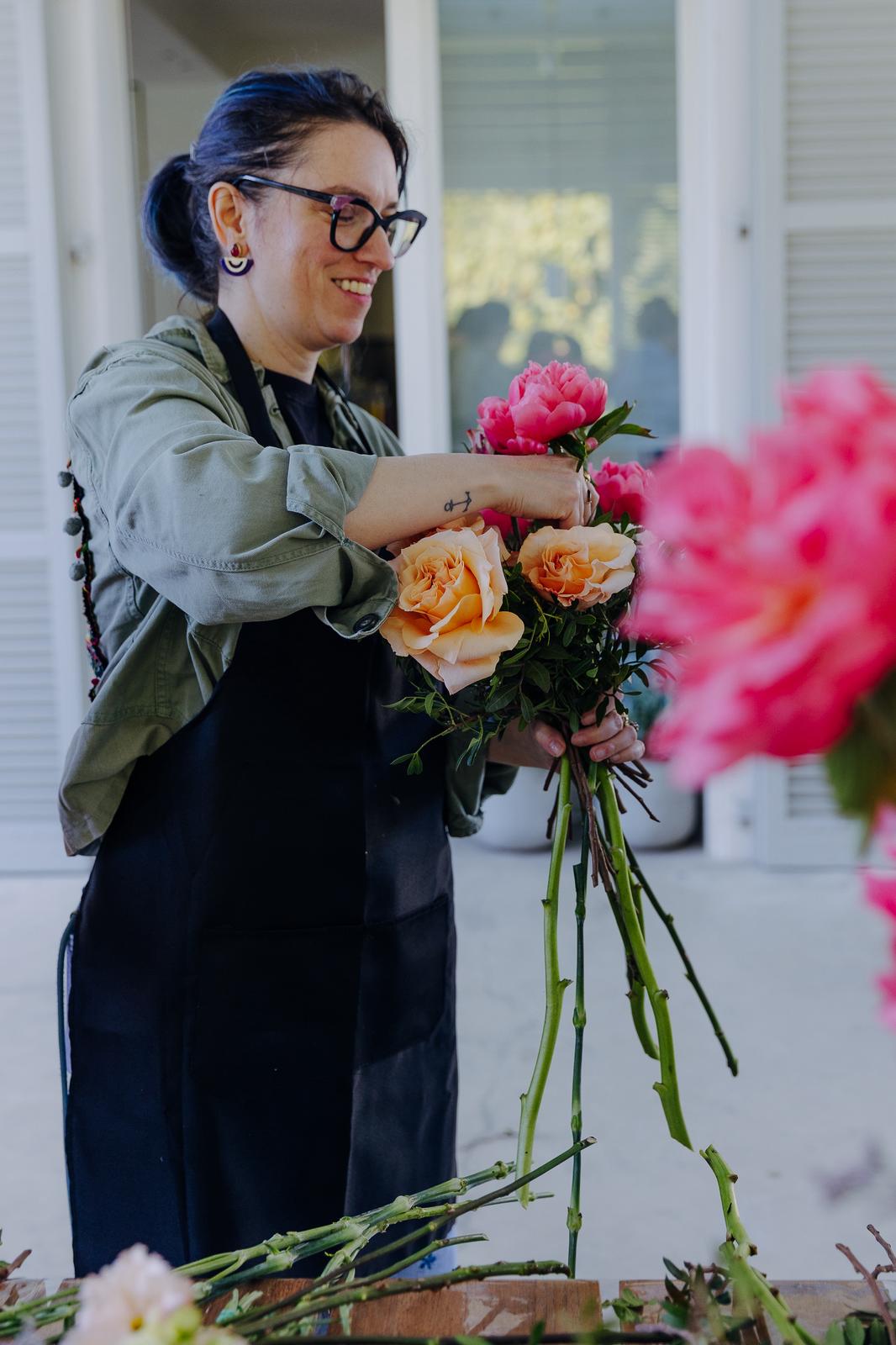 Composizione di rose